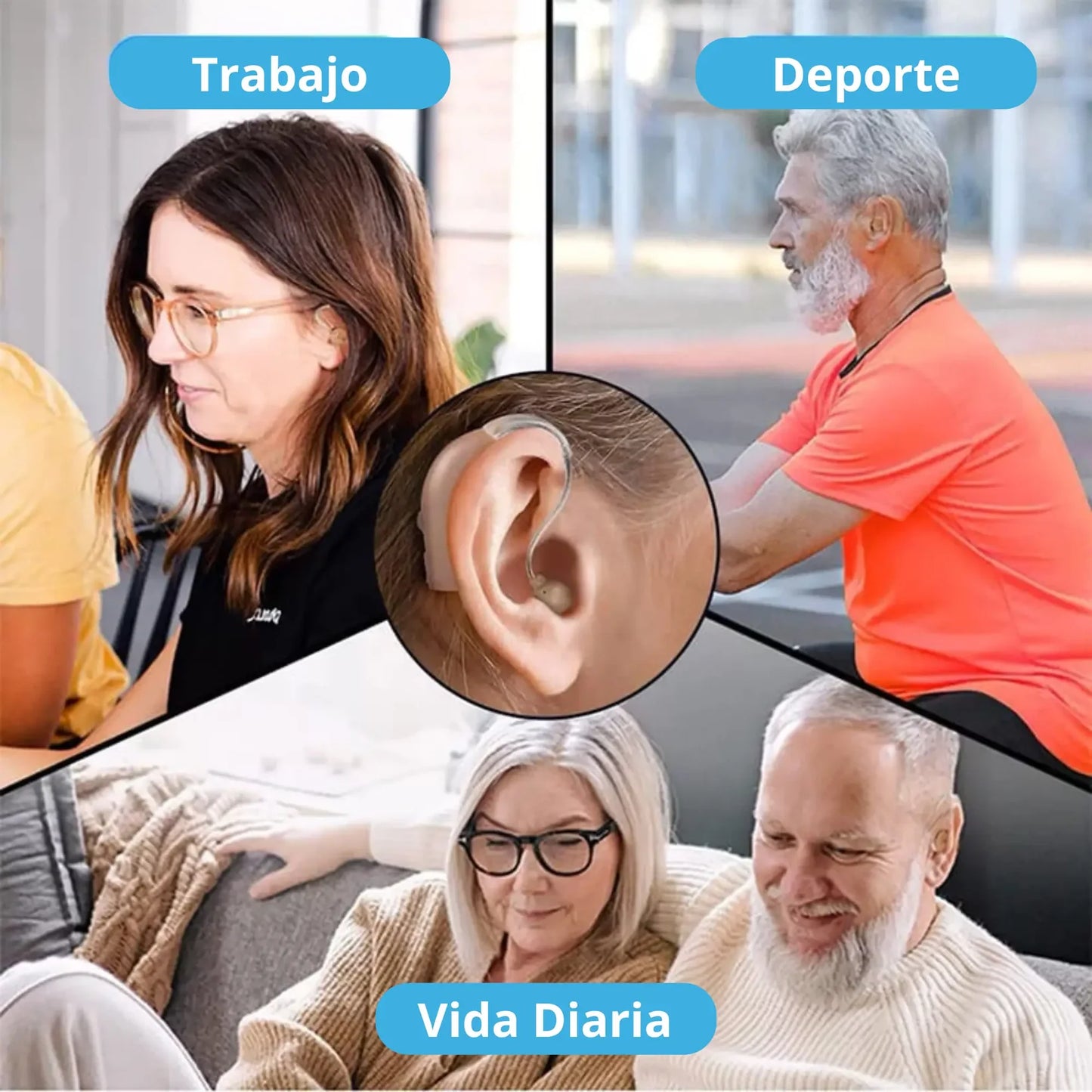 HearMax Pro - Audífono Amplificador Recargable Para Pérdida Auditiva - Más Claridad en Cada Sonido