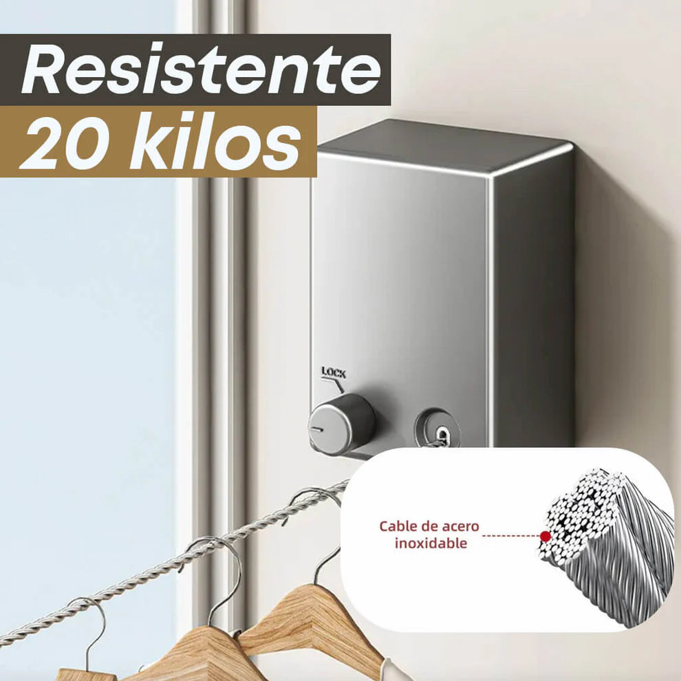 Tendedero De Ropa Retráctil