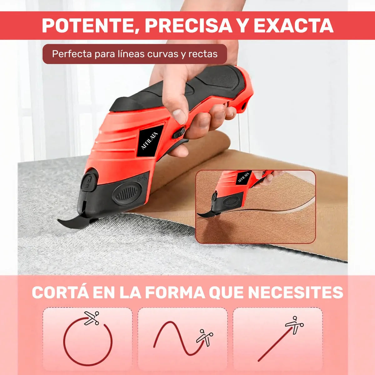 TurboCut Pro, Tijera Eléctrica Inalámbrica - Cortes rápidos y precisos.