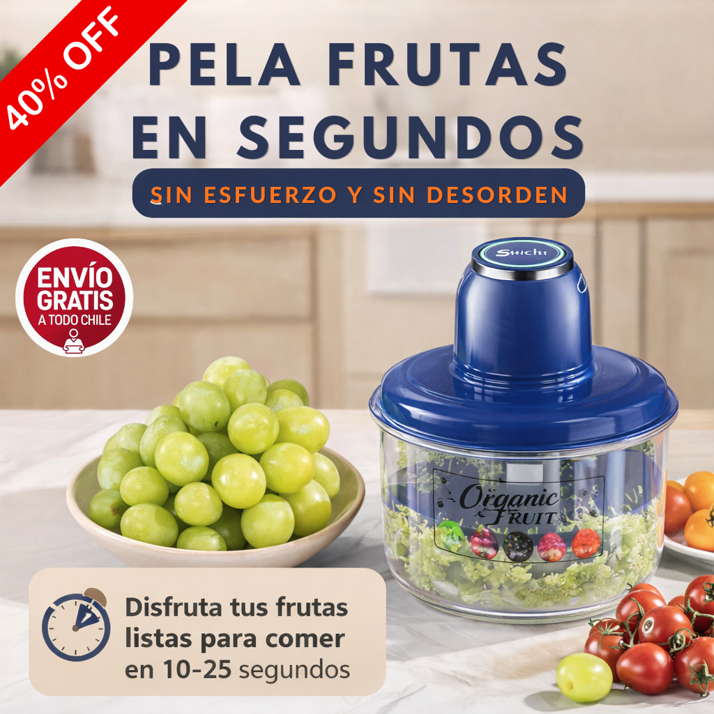 PeelMaster Pro® Pelador Eléctrico - Pela Alimentos en Segundos.