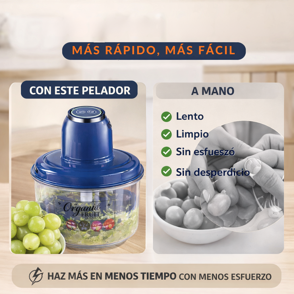 PeelMaster Pro® Pelador Eléctrico - Pela Alimentos en Segundos.