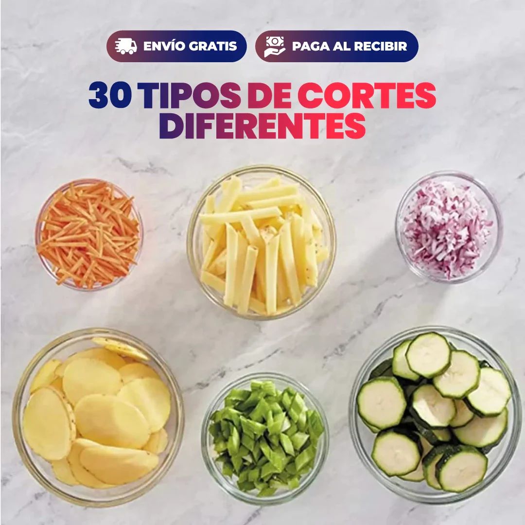 CORTADOR DE FRUTAS Y VERDURAS - EN SEGUNDOS Y SIN ESFUERZO