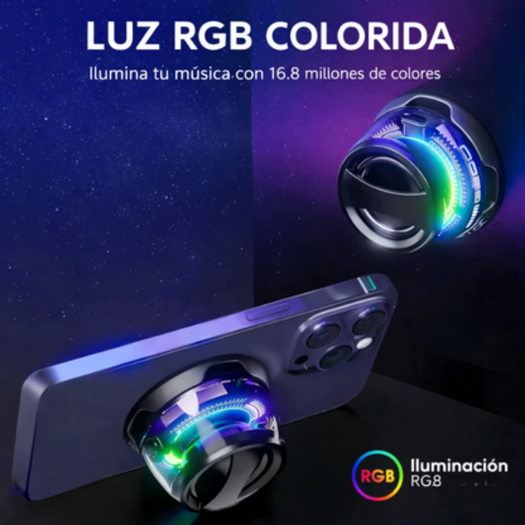 MagBoom Pro Parlante Magnético Portátil - El Mini Parlante que Potencia el Sonido - 2 x 1