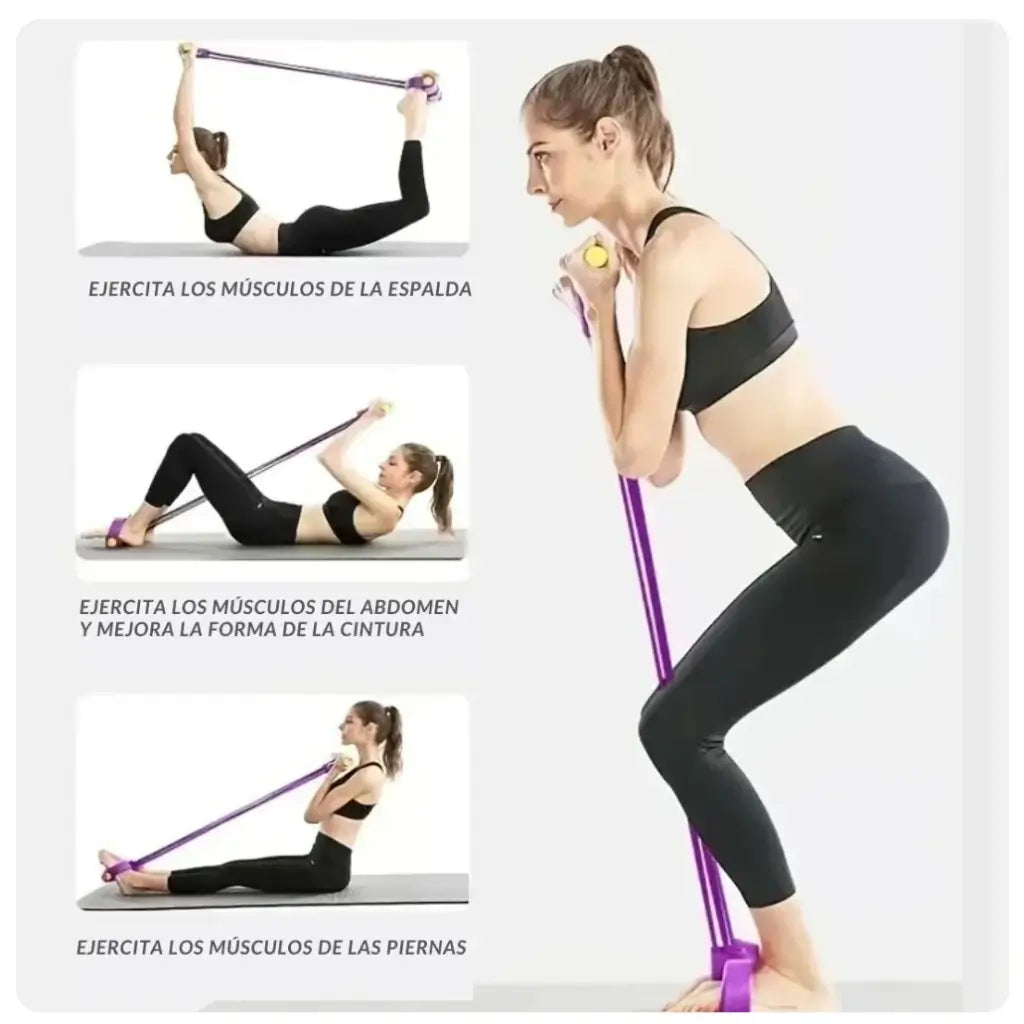 FitBand Pro - Banda Elástica con Pedal- Ejercita Todo tu Cuerpo Fácilmente