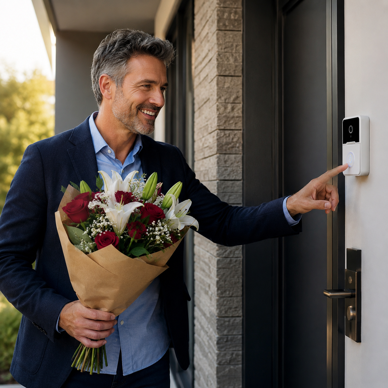 DoorCam Pro - Timbre Inalámbrico con Camara WiFi - Seguridad Antes de Abrir Tu Puerta.