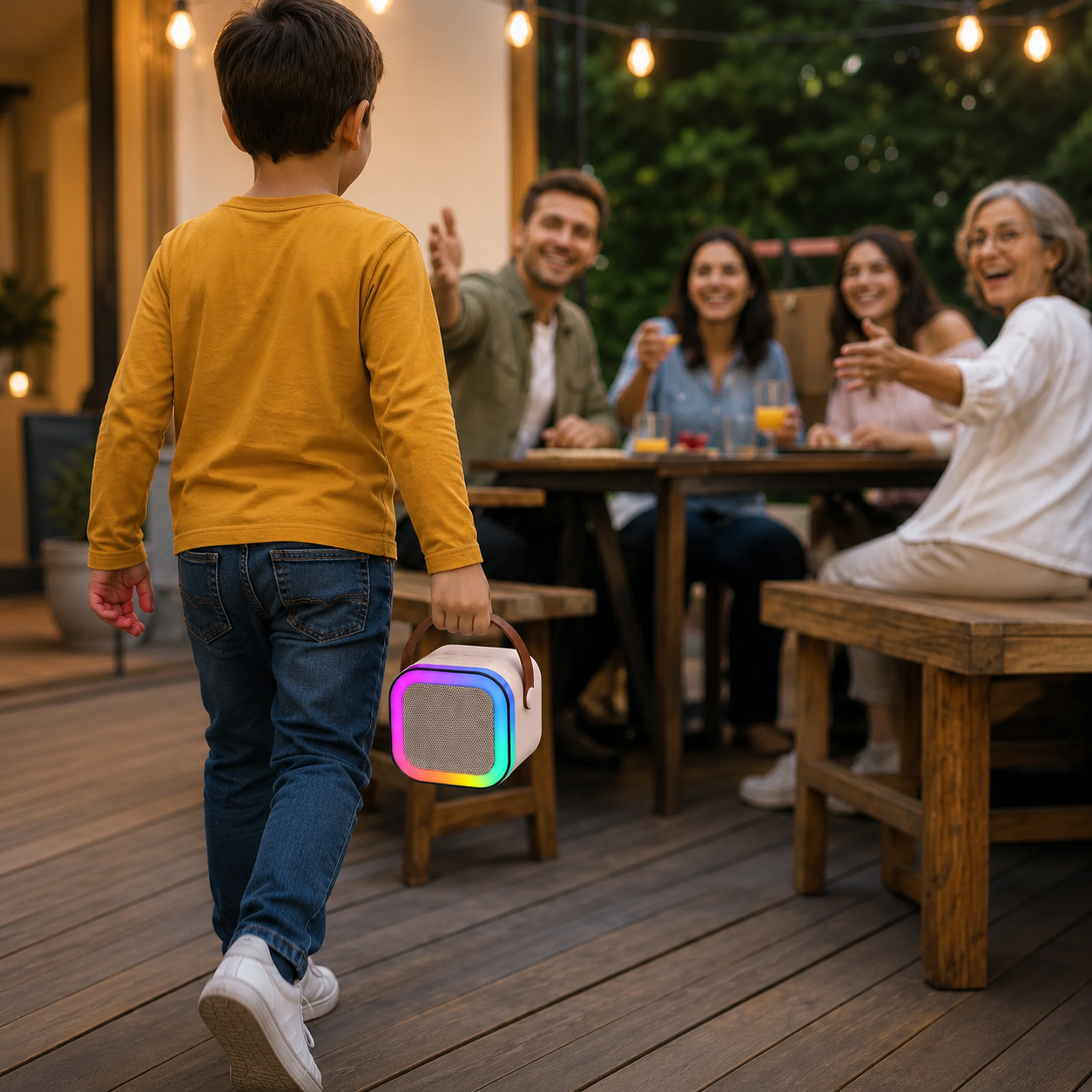 Karaoke Box Pro - Parlante Karaoke Portátil + 2 Micrófonos Inalámbricos. ¡Canta y Diviértete Donde Quieras!