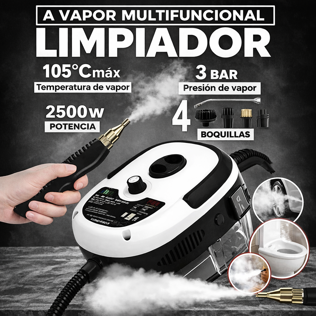 SteamPro™- Limpiador De Vapor Presurizado De Alta Temperatura
