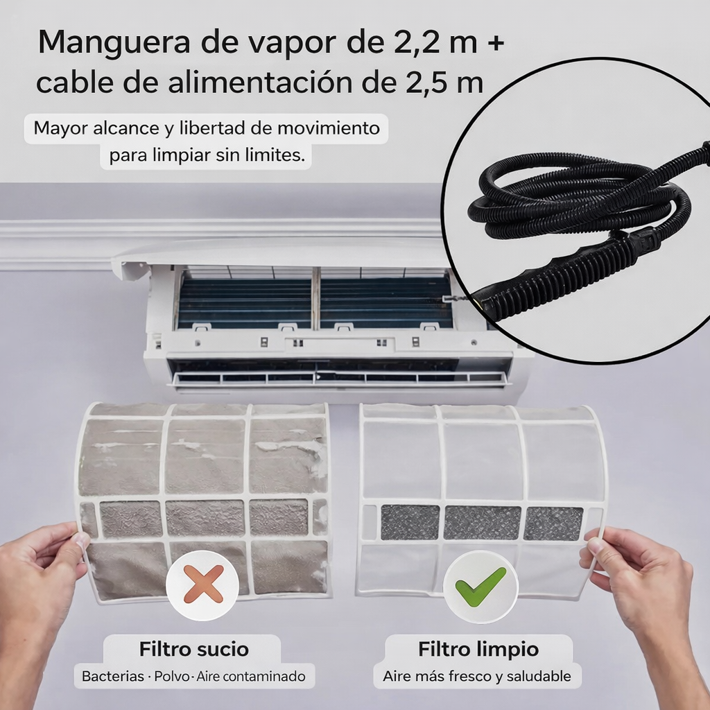 SteamPro™- Limpiador De Vapor Presurizado De Alta Temperatura