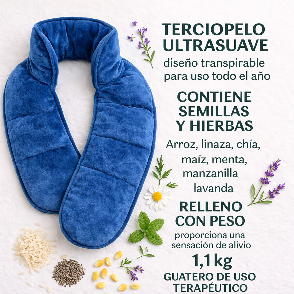 HerbalNeck - Guatero De Semilla Para Cuello Y Hombros - Alivio Rápido y Natural.