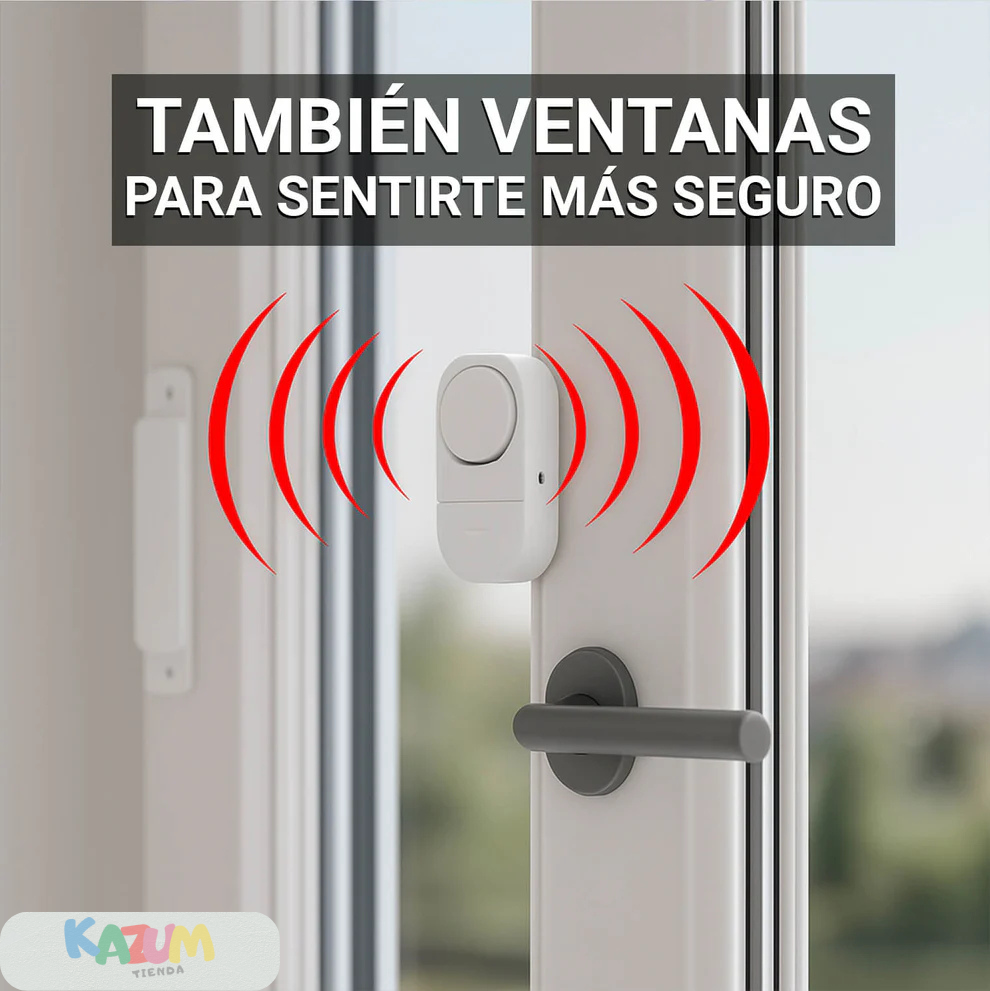 Alarma con Sensor Magnético para Puertas y Ventanas