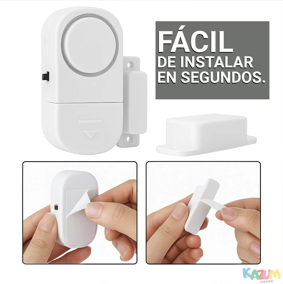 Alarma con Sensor Magnético para Puertas y Ventanas