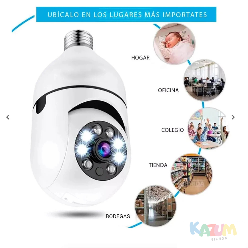 Cámara de Seguridad Panorámica con WIFI
