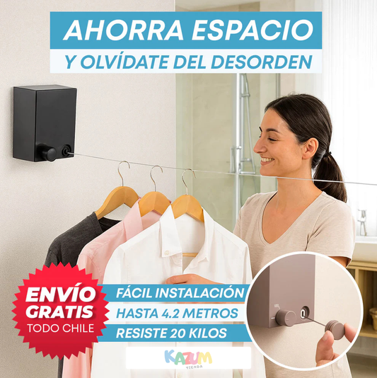 Tendedero De Ropa Retráctil