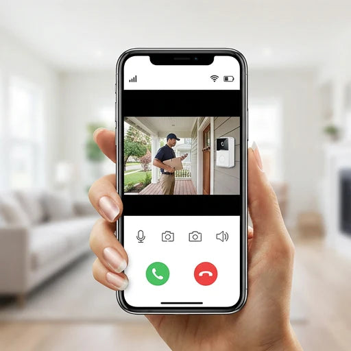 DoorCam Pro - Timbre Inalámbrico con Camara WiFi - Seguridad Antes de Abrir Tu Puerta.