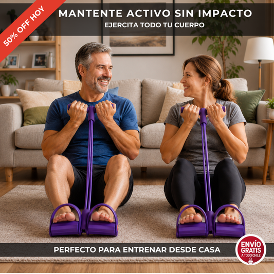 FitBand Pro - Banda Elástica con Pedal- Ejercita Todo tu Cuerpo Fácilmente