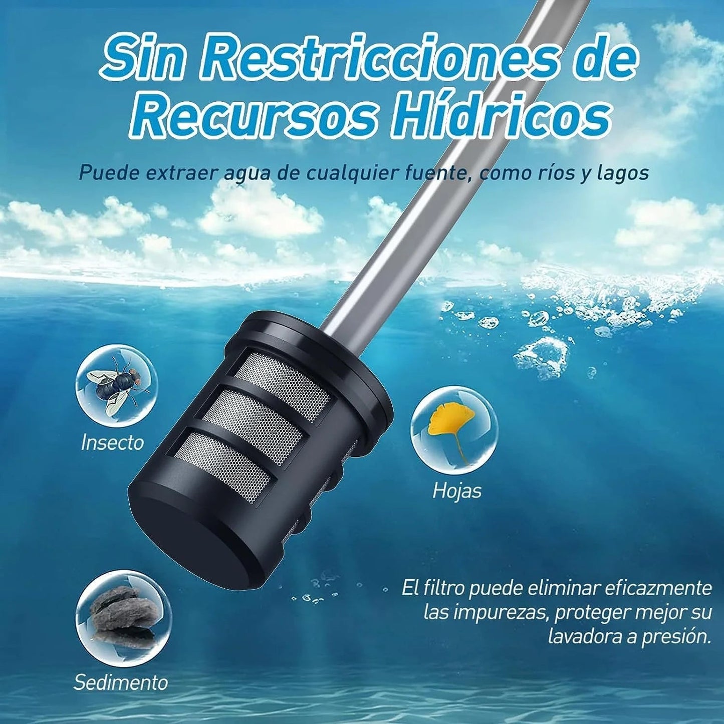 HIDROLAVADORA HIDROMAX® CON 2 BATERÍAS DE 98 V + ASPIRADORA PORTÁTIL DE REGALO