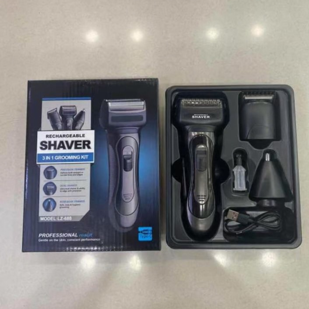 Afeitadora PROFESIONAL SHAVER® Kit 3 en 1 - ¡MÁS POTENCIA INALÁMBRICA!