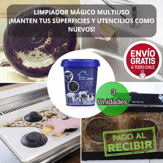 Pack de 3 Frascos de Limpiador Mágico Multiuso - Total 1.5 kilos