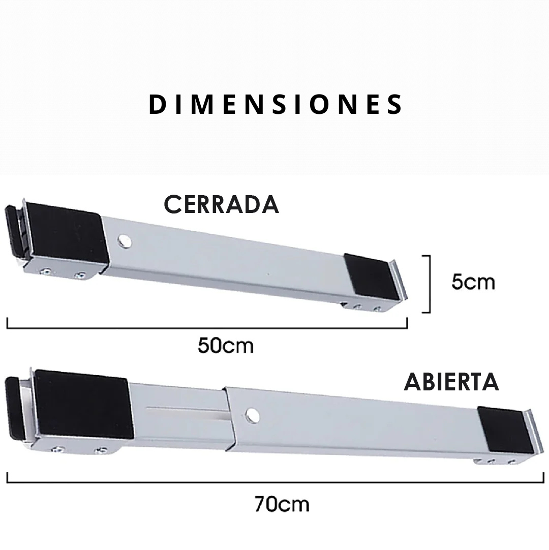 DesliPro, Pack de 2 Barras Deslizadoras - Desplaza Electrodomésticos sin esfuerzo.