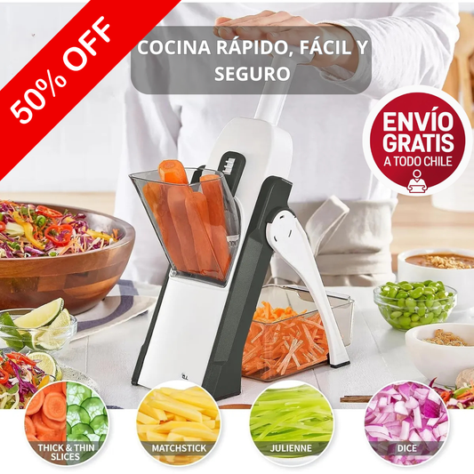 CORTADOR DE FRUTAS Y VERDURAS - EN SEGUNDOS Y SIN ESFUERZO