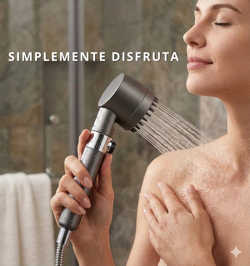 HydroClean Pro® - Cabezal de Ducha - ¡Ducha Potente y Purificada!