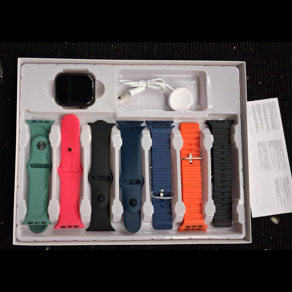 SyncFit Watch, Reloj Inteligente Unisex + 7 Pulseras de Silicona Gratis - Monitorea tu rutina fácilmente.