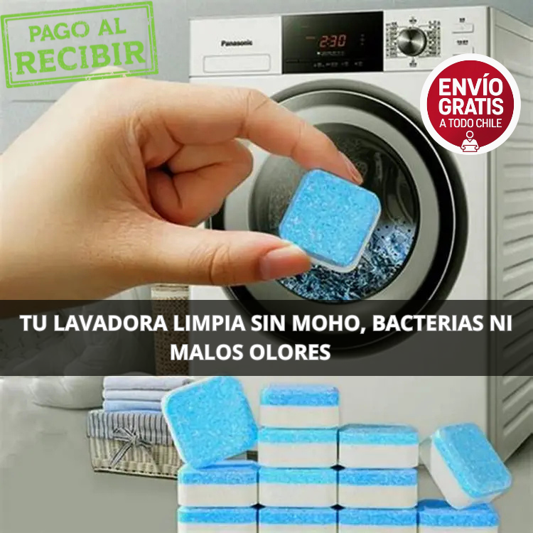 PACK DE 12 PASTILLAS DE LIMPIEZA PROFUNDA PARA LAVADORA