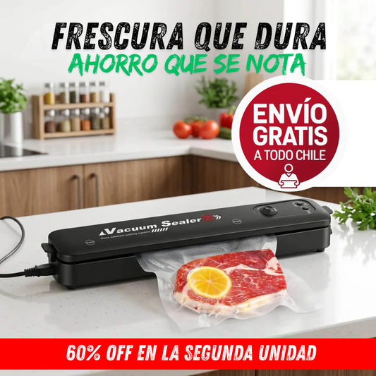 Selladora de Alimentos Vacuum Sealer Z® + ¡10 Bolsas de Regalo!