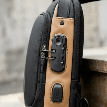 Bolso mochila Antirrobo Impermeable, CrossGuard - Organiza y protege lo esencial.