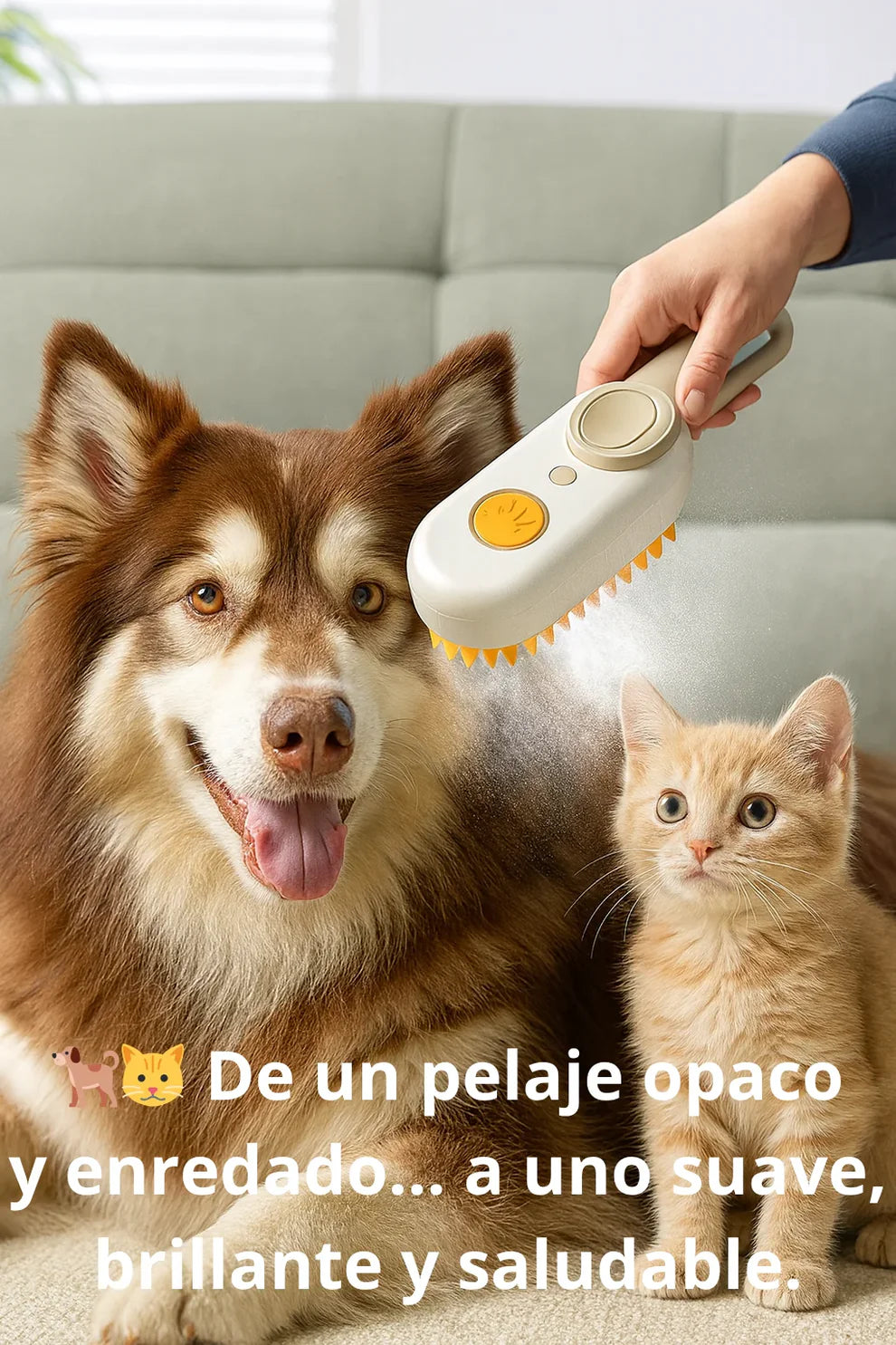 Cepillo a Vapor Para Mascota USB