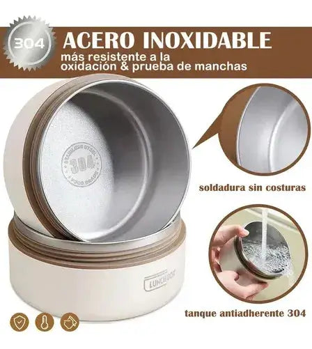 Set Lonchera Térmica Lunch Box®- Doble Protección Térmica